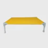 Cuna para perros elevada para interiores y exteriores, amarillo mediano, gris y azul grande y naranja
