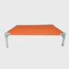 Cuna para perros elevada para interiores y exteriores, amarillo mediano, gris y azul grande y naranja